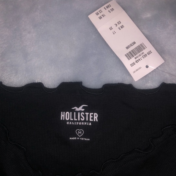 black hollister sleeveless top nwt - Picture 2 of 2